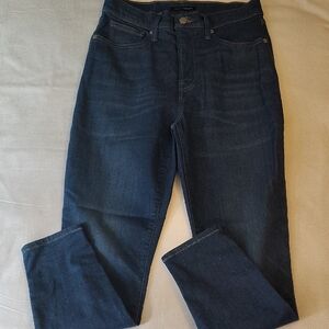 Lucky Brand Deep Blue High Rise Skinny Fit Jeans Size 8 EUC
